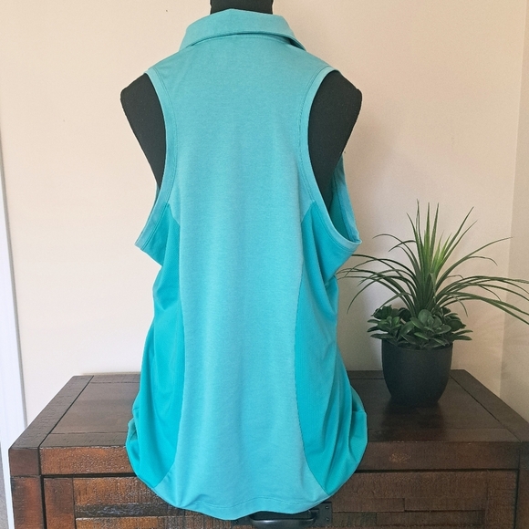 Nike Golf Tour Performance Sleeveless Shirt Women's Size XL Teal Green Dri-Fit - Picture 2 of 10
